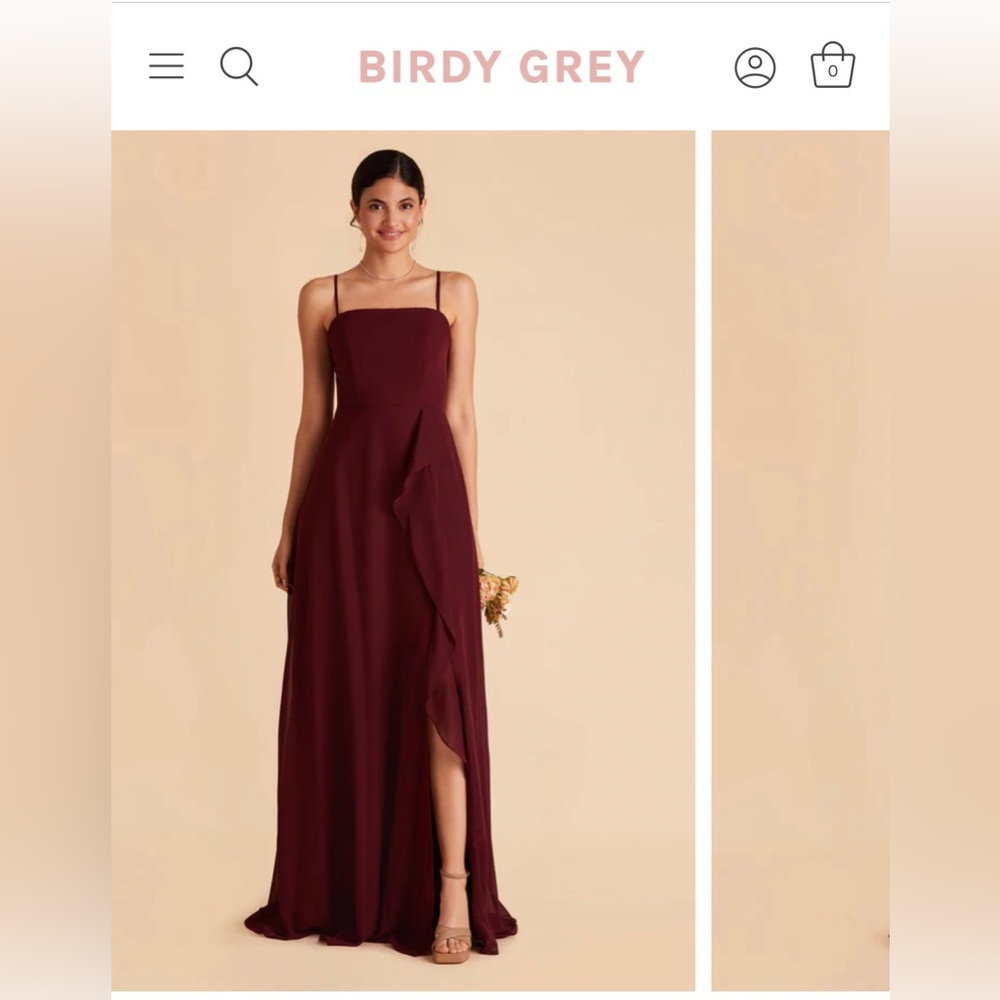 Birdy Grey Winnie Chiffon Cabernet Dress